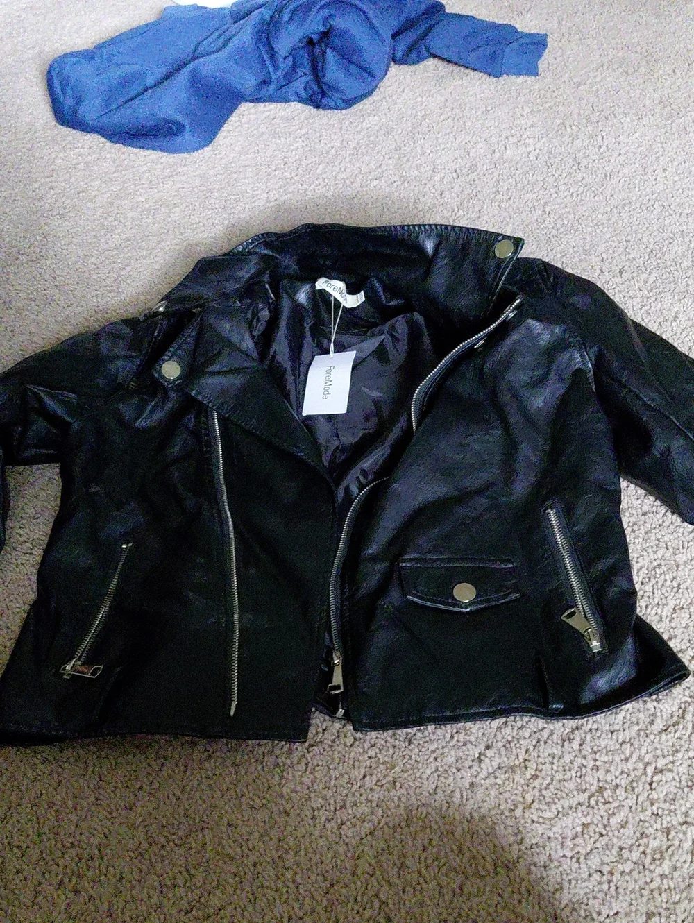 Foremode leather jacket kids' Size L